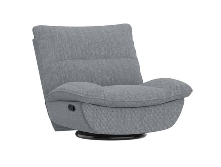 FlexiSpot XC6 Oval Fauteuil de Relaxation avec Bascule Pivotant 360° Charge 160Kg Dossier Inclinable Repose-Pied Gris