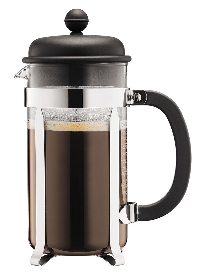 bodum Kaffeebereiter "Caffettiera" in Schwarz/ Silber - 1 l - onesize