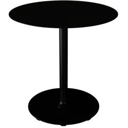 Pico Cafe-Tisch Outdoor Rund Schwarz Rund Ø 74 cm