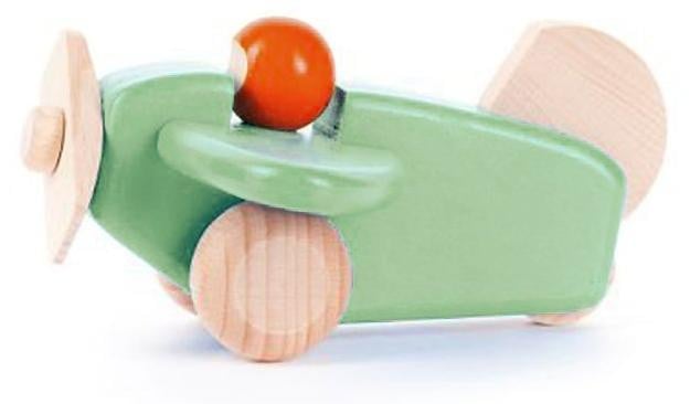 Bajo houten vliegtuig met piloot