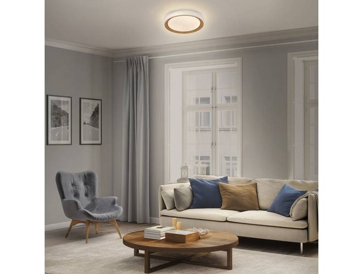 OSRAM Deckenlampe ORBIS GLORIE, dimmbar, weiß / opal, für Wohn- / Esszimmer, Metall, Modern, Deckenlampe
