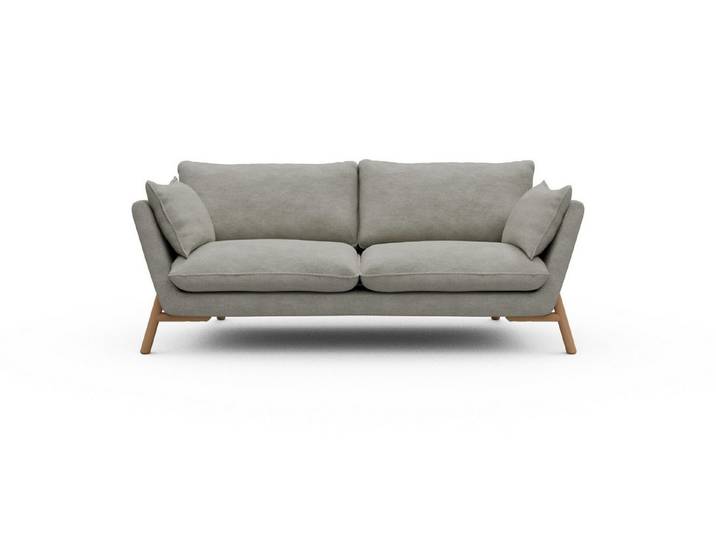 moebelfaktor Sofa Emil 2-Sitzer, schräg gestellte Armlehnen, hoher Rücken