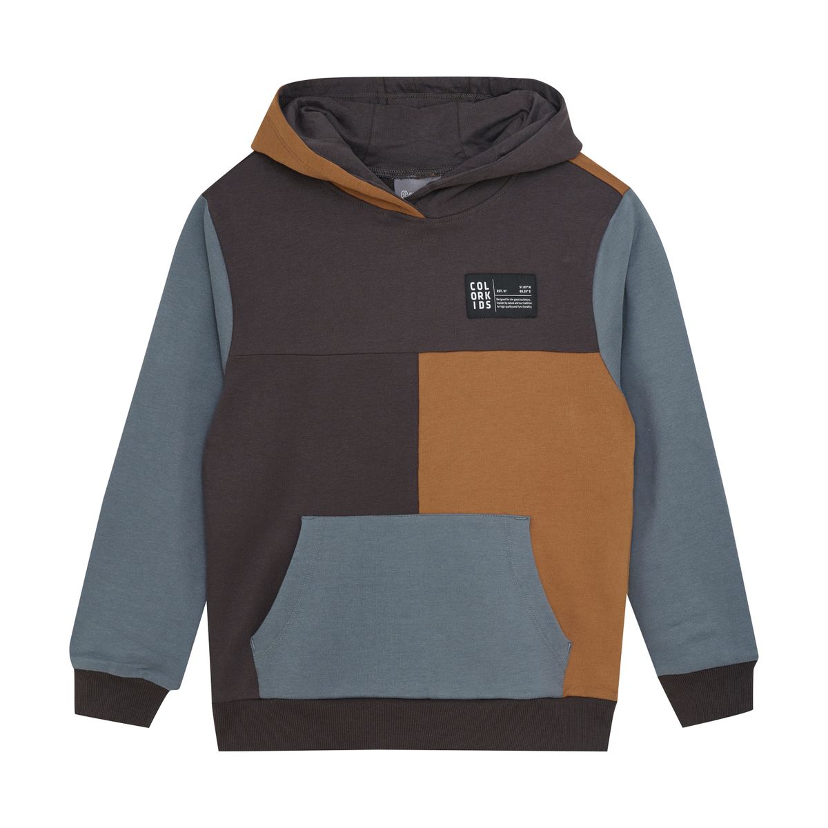 Color Kids Sweat Hoodie Colorblock 742415 phantom (1919) 128 742415-1919-128