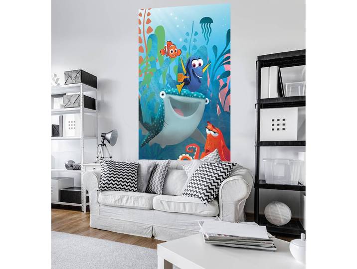 Vlies Fototapete Finding Dory Aquarell 150 x 250cm Blau
