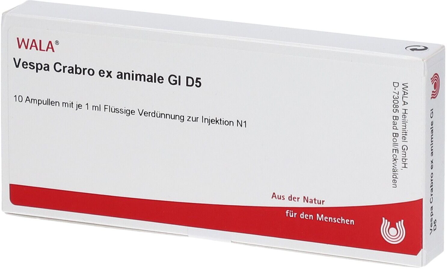 WALA Vespa Crabro EX animale GL D 5 Ampullen 10x1 ml