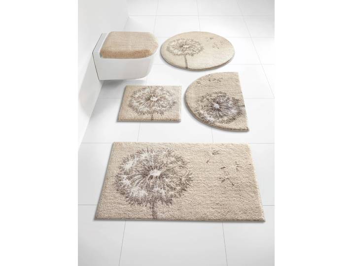 Badematte GRUND Gr. 6, beige (natur), rund ( Ø 75cm), Badematten, Badematte