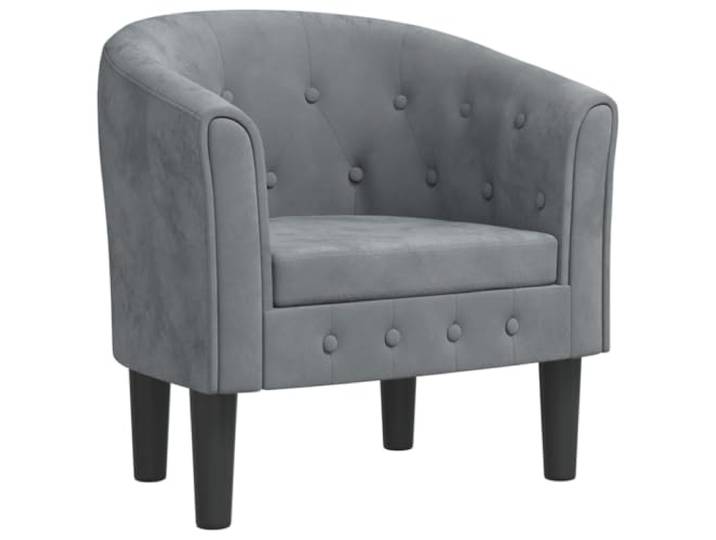 HAQWRDQSG Clubsessel Samt Dunkelgrau Polstersessel Sessel 70x56x68cm Eleganter Loungesessel mit Knopfdetaillierung und weicher Polsterung für Schlafzimmer und Wohnzimmer. Belastbar bis 110 kg.