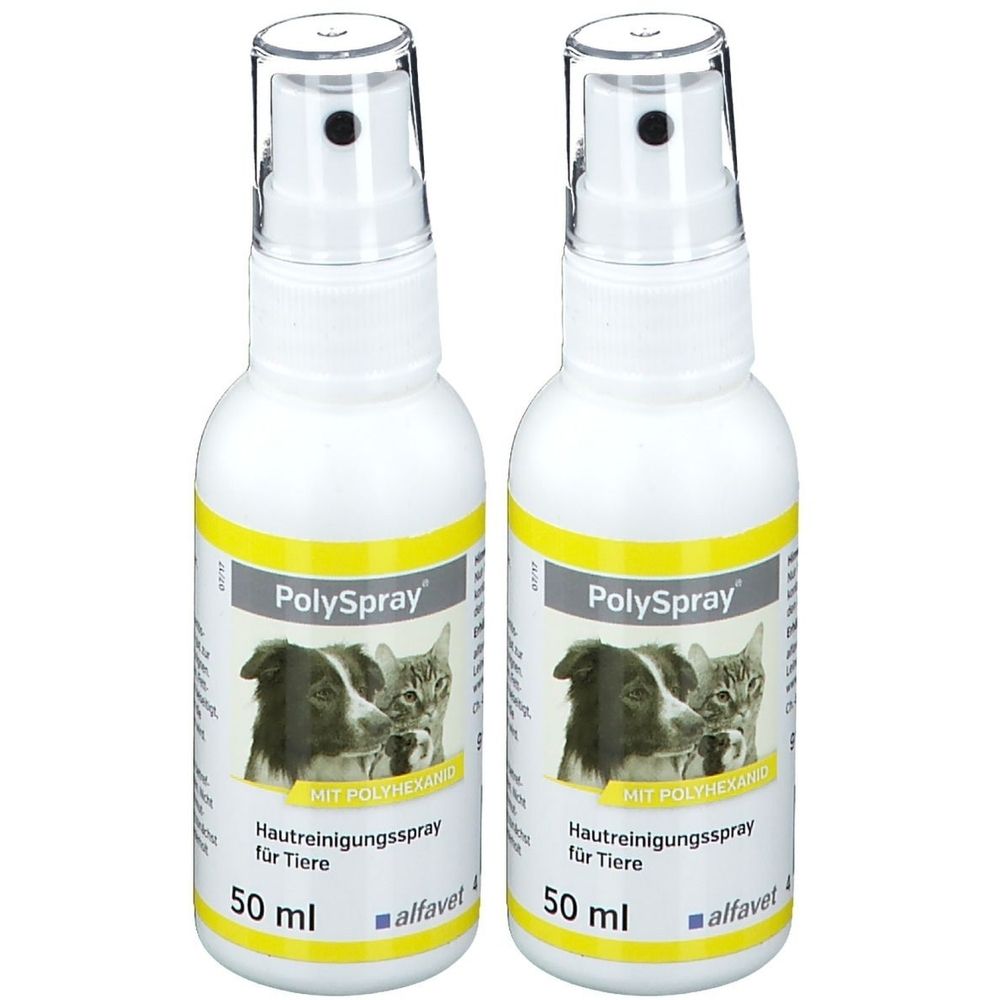 Polyspray Reinigungsspray f.Tiere 2x 2x50 ml Spray