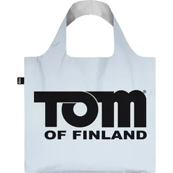 Loqi Museum Tom of Finland Tasche weiß-silber mit Beschichtung