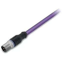 Wago 756-1403/060-100 CANopen-/DeviceNet-Leitung,M12A-Stecker, axial,5-polig,violett 7561403060100