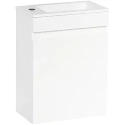 Naturel Verona Waschtisch mit Unterschrank 40x53,2x22 cm weiß glänzend VERONA40BL