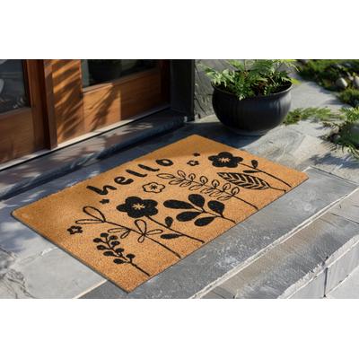 Fußmatte KAYOOM "Natural Guard 725", hellbraun, B:45cm H:17,5mm L:75cm, Kokos, Teppiche, Fußmatte, Türmatte, Eingang, Kokos
