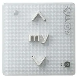 Somfy 1811716 Smoove RS 100 io Pure Shine - Funkwandsender mit Drucktasten, weiß