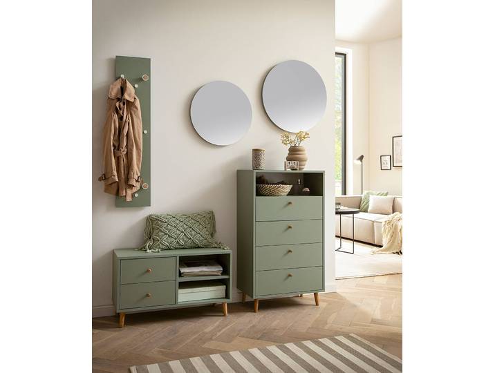 Kommode Bjarne 60 x 104 x 33cm Grün/Pistaziengrün