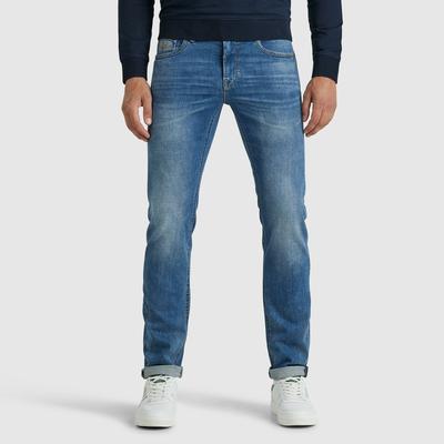 5-Pocket-Jeans PME LEGEND "NAVIGATOR PTR121", Herren, Gr. 30, Länge 30, blau (worn blau tail), Denim/Jeans, Obermaterial: 93% Baumwolle, 6% Polyester, 1% Viskose, lang, Jeans 5-Pocket-Jeans