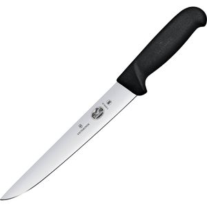 Victorinox Fleischmesser Fibrox 5.5503.20BK, 20 cm Edelstahlklinge mit glattem Schliff und Kunststoffgriff