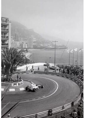 Uplift Essentials Vintage F1 Monaco Racing Poster   Max Verstappen Canvas Wall Art style 7 16 X 24 In