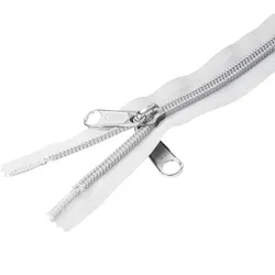 YKK Reißverschluss weiß Doppelgriff-Schieber 165 cm