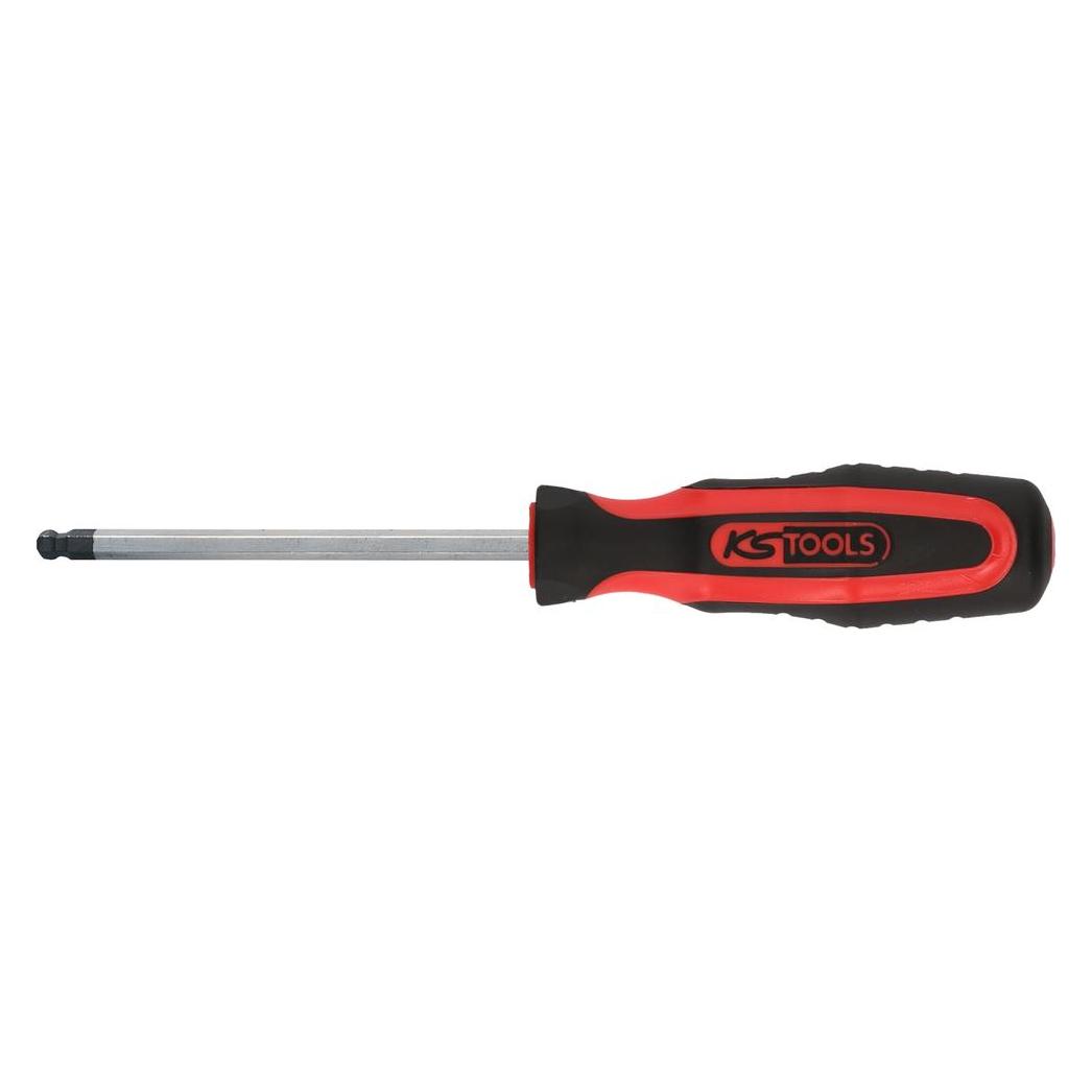 KS Tools Werkzeuge-Maschinen GmbH ERGOTORQUEplus Schraubendreher Innensechskant mit Kugelkopf, 6,0mm, auf Hä (159.1064-E)