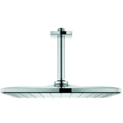 Grohe Rainshower Kopfbrauseset 26566000 chrom, mit Deckenauslass 14,2 cm, mit Durchflussbegrenzer