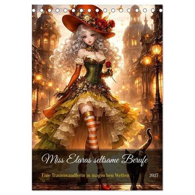 Miss Elaras seltsame Berufe (Tischkalender 2027 DIN A5 hoch), CALVENDO Monatskalender