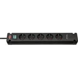 Brennenstuhl 1150660415 power extension 3 m 5 AC outlet(s) Indoor Black