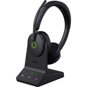 Yealink Headset WH68 MS Teams Stereo, Ladestation, für Festnetztelefone DECT, Bluetooth, On-Ear