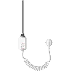 LuxeBath ECD Germany Heizstab 900 W Weiß – Elektrischer Heizstab mit Thermostat & Temperaturregler, Heizpatrone mit Stecker für Badheizkörper &
