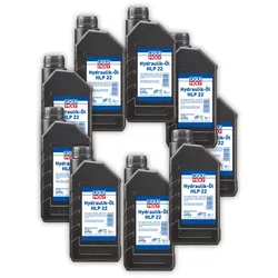 9x Hydrauliköl LIQUI MOLY 6954 mineralisch HLP 22 für Maschinen Pumpen Anlagen 1L