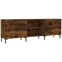 Helloshop26 - Moderner TV-Schrank praktische Aufbewahrung 150 x 30 x 50 cm aus Holzwerkstoff Raucheiche