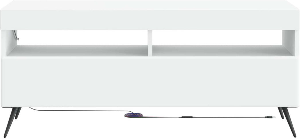 Metro TV Stand White 43cm H x 100cm W x 35cm D