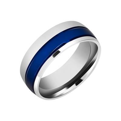 Partnerring AKZENT "Zelko, langlebig" Gr. 70, schwarz, Fingerringe, Herren, 70, Edelstahl