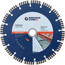 Werkzeugstore24, Sägeblatt, Diamanttrennscheibe Premium Laser Universal 230 mm