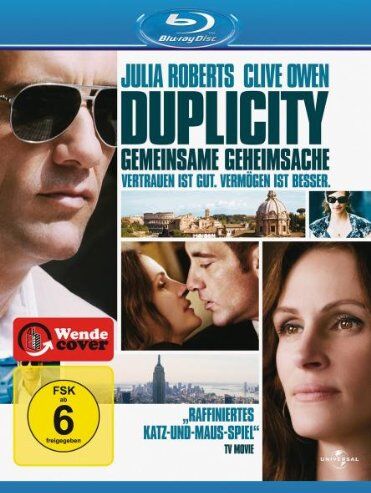 Tony Gilroy - Duplicity - Gemeinsame Geheimsache [Blu-ray] - Preis vom 10.10.2026 11:48:34 h