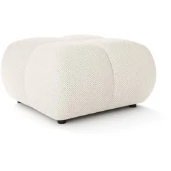 POLSTERHOCKER CORSO Modern Sitzhocker, Fußhocker Creme