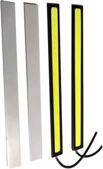 Uplift Curations 17 Cm LED Car Decor Strip Light   COB Ultra Thin Waterproof 12V High Brightness Flexible Daytime Running Lights 2pcs White Light