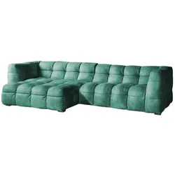 ECKSOFA RIO Petrol Velvet