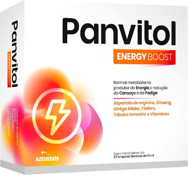 Azevedos Panvitol Energy Boost 20 ampolas 10ml