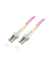 EFB Elektronik EFB-Elektronik Patch-Kabel LC Multi-Mode M bis M 25 m Glasfaser 50/125 Mikrometer OM4 halogenfrei Purpurviolett (O0319.25)
