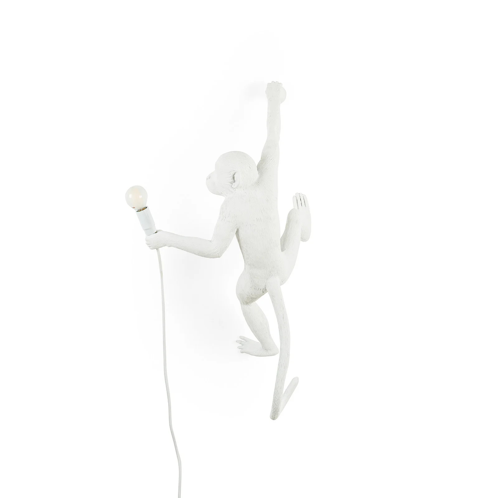 Seletti Monkey Hanging Wandlamp Wit - Designer Kunststof Wandlamp voor de Woonkamer