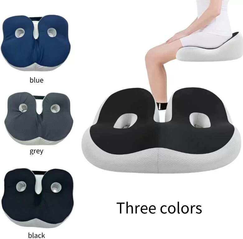 INF Ergonomisches Memory Foam-Sitzkissen Dunkelgrau