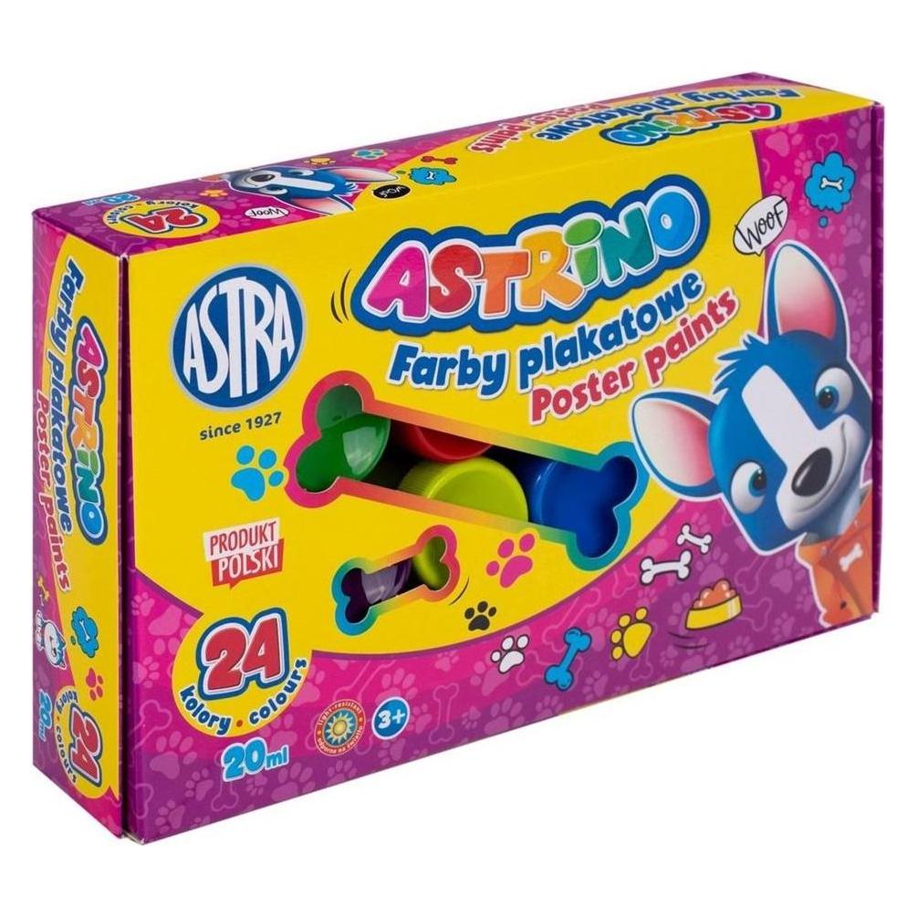 Astra Astrino Posterfarben 24 Farben - 20 ml (Packung=2 Stück) FAIR (20 ml) (AE502AST)