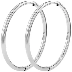 PAUL VALENTINE - HOOP - EXTRA LARGE - BECCA - silver