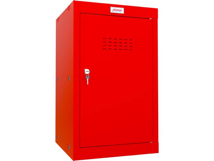 phoenix casier cube CL0644 serrure à clé rouge