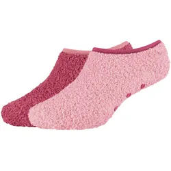 2er Pack camano Cosy Antirutsch Sneakersocken Damen 4117 - pink dogwood 39-42