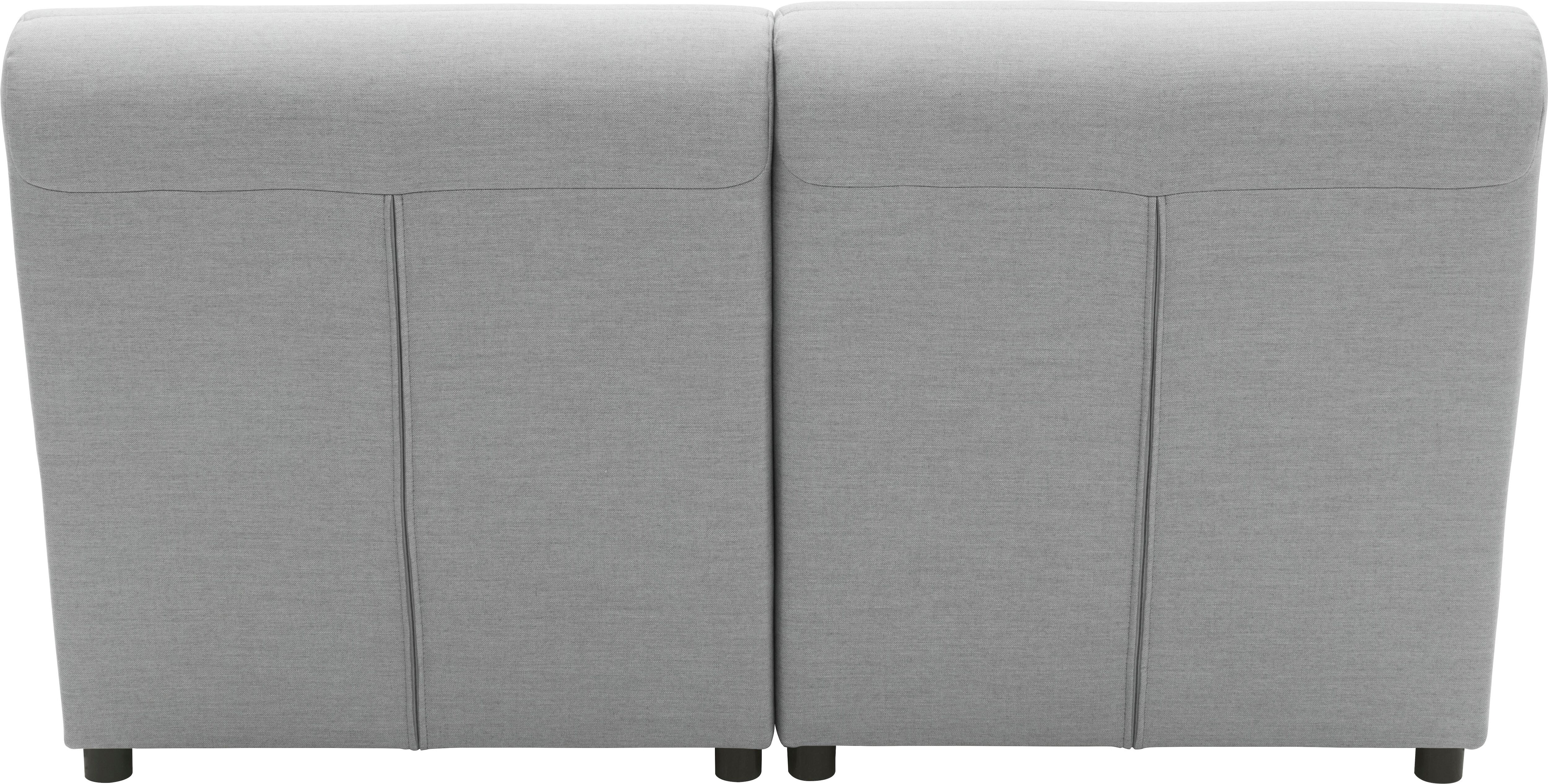 2-Sitzer DOMO COLLECTION "Soleil, pflegeleichter und wetterfester Bezug", silber, B:146cm H:80cm T:102cm, 100% Olefin, Sofas, 2-Sitzer, Outdoor, besonderes Design und Formgebung, individuell erweiterbar silber B/H/T: 146cm x 80cm x 102cm, Flachgewebe