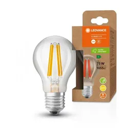 Ledvance E27 Besonders effiziente LED Lampe Classic klar 5W wie 75W 3000K warmweißes Licht für die Wohnung