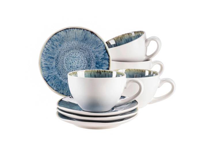 Kaffeeservice Frozen Steinzeug 4 Personen Geschirr Set