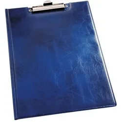 Durable Klemm-Mappe »Premium« in Lederoptik blau, 24x32.5 cm