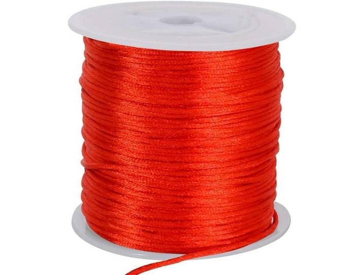 Schnur Rot 1,5 mm x 45,7 m, Kunststoff, 0.1x0.1x5500 cm, Dekoration, Geschenkartikel